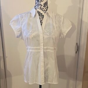 Elegant White Button Down Shirt for Women